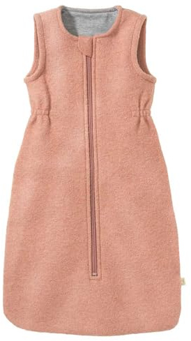 Disana WALK-SCHLAFSACK Baby & Kleinkind - 100% Bio-Merino, TOG 1.7 – atmungsaktiv, kuschelig warm – unisex Gr. 60, 80, 100 cm - nachhaltig & fair - mit Zipper - made in Germany| Rosé Gr. 1 (60 cm)
