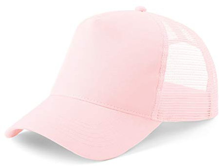 Berretto da baseball con retro in rete Rosa pallido Etichettalia unica