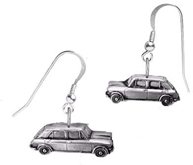 Ohrringe mit Haken, klassisches Auto, Austin Prinzessin Vanden Plas 1300 ref12, Sterlingsilber, 925 gestempelt