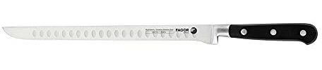 Fagor Couper Profi-Küchenmesser Schinkenmesser 25 cm Klinge Edelstahl Dicke 2mm, zum Schneiden von Dünnen Schinkenscheiben, Ergonomischer Griff