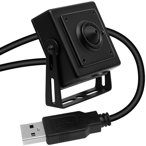 SVPRO USB Camera - 1080P HD Webcam with Pinhole Lens, 3.7mm Wide Angle, Low Lux for Windows, MAC, Linux, Android