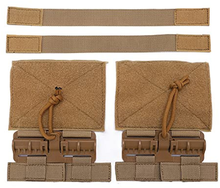 Alomejor 2 Stück Schnellverschluss-Kummerbund-Entfernungsschnalle Tragbares Nylon-Schnallen-Set(Schlammfarbe)