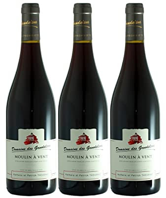 Moulin-à-Vent Rotwein 2019 - Domaine des Gandelins - g.U. - Beaujolais Frankreich - Rebsorte Gamay - 3x75cl