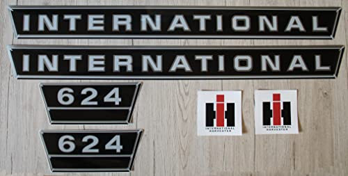 IHC/Mc Cormick Aufkleber international 624 Silber Logo Emblem Sticker Label Set groß