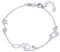 WANDA PLATA Musik Notenschlüssel Armband Silver Echt 925 mit Violinschlüssel mit Violinshfür Damen, Junge Mädchen, Armbänder Damen, Notenschlüssel und Musiknoten, in einer Geschenkbox