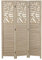 Homestyle4u 2042, Paravent Raumteiler 3 teilig Holz Raumtrenner Trennwand Sichtschutz Spanische Wand