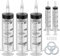 Spritze 200ml, Blasenspritze Plastikspritze Dosierspritze für Bremsenentlüfter, Futterspritze, Marinierspritze und Absaugspritze mit Schlauch (3, 200ml)