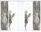 HOME in green 84058 | SIGNUM Schiebegardine recyceltes Polyester Bambusoptik 245x60, Farbe:grau, Größe:245 x 60 cm, Anzahl:5er Set (2X Bedruckt. 2X Bedruckt. 1x Uni)