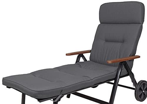 Kettler Polen KETTtex 2328 Auflage Rollliege Alicante extrabreit dunkelgrau 200x65x9cm wasserabweisend lichtecht Olefin