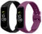 kwmobile 2x Sportarmband kompatibel mit Samsung Galaxy Fit 2 Armband - Fitnesstracker Band Set aus TPU Silikon