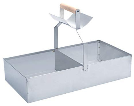 DLANDZ Brasero de jardin de style japonais - Barbecue - Brasero de jardin - Réchaud à bois - Barbecue - Brûleur à bois - Poker pour camping - Pique-nique - Feu de camp pour barbecue (couleur : argent)