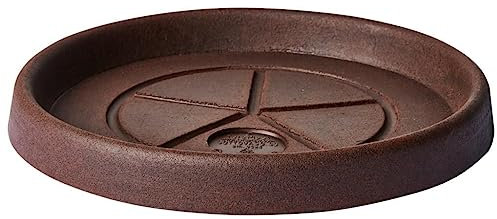Decorspace Soucoupe ronde classique en plastique pour pots d'intérieur et d'extérieur (50 cm, bronze)