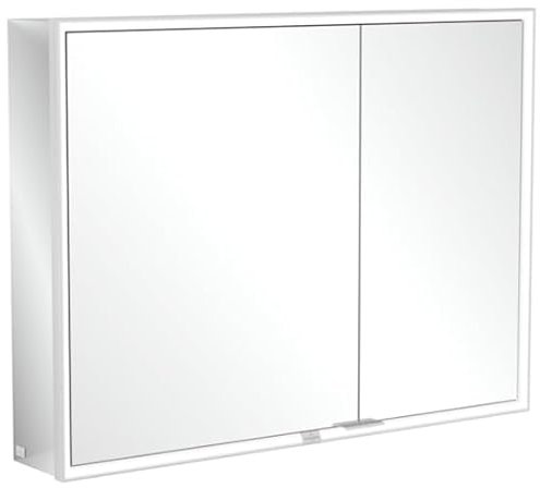 Villeroy & Boch My View Now, Spiegelschrank für Aufputzmontage, mit Beleuchtung, 1000x750x168 mm, mit EIN-/Ausschalter, Smart Home fähig, 2 Türen, A45710