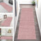Teppich Läufer Flur Küche rutschfest waschbar Teppichläufer Lang 120X250CM Hellrot Küchenläufer 3D Meterware Korridor Tepiche Esszimmer Schlafzimmer Wohnzimmer Schmutzfangmatte Breit 40-120cm