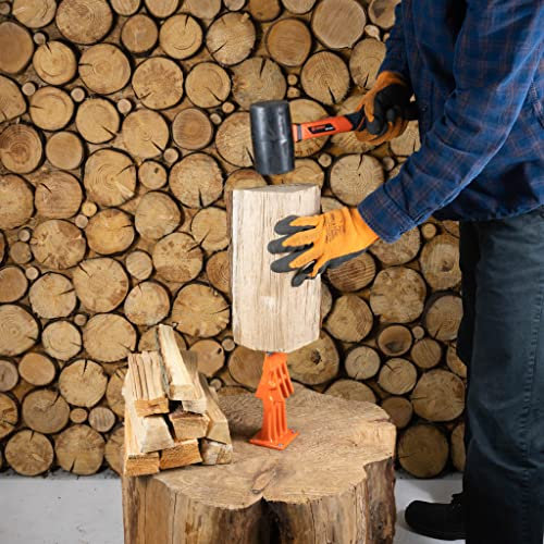 ARROWS-UK Heavy Duty USAB 7 Splitting Base - Safe and Efficient Firewood Log Splitter & Kindling Splitter - Home & Outdoor Use - Cast Iron - Small & Medium Logs