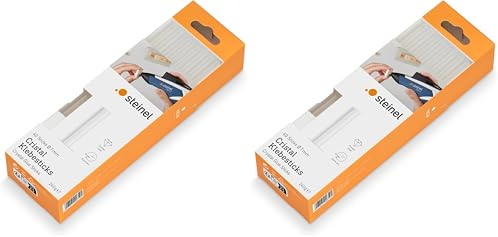 Steinel Klebesticks Cristal, 7 mm Durchmesser, 40 Sticks, 240g, universeller Schmelzkleber für klare Verbindungen (Packung mit 2)