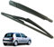 Brazo limpiaparabrisas trasero compatible para Clio 2 (1998-2012) con escobilla trasera (parabrisas trasero)