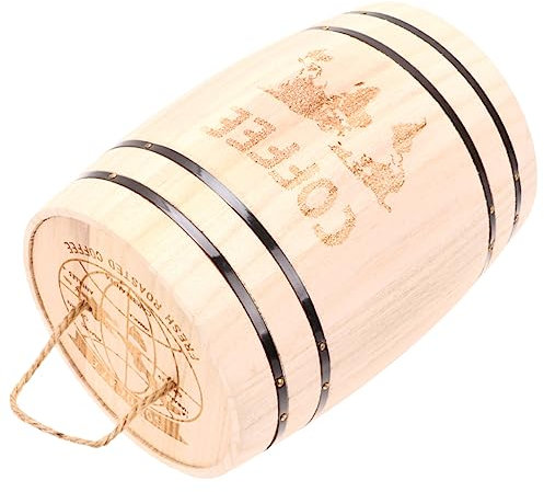 TOPBATHY 1stk Schreibtisch Kaffeebohnenfass Make-up-behälter Pflanzgefäß Aus Holzfass Stift-Organizer Gartenblumeneimer Kleiner Holzeimer Pflanzenbehälter Esstisch Büro Manager Hölzern