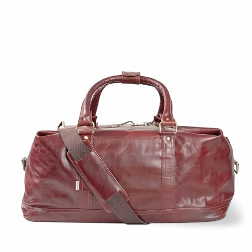 Große Leder Reisetasche, Weekender, Handgepäck-Tasche, aus gewachstem Echt-Leder, Modell 697-c