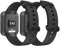 Amzpas 2 Pièces Sport Bracelet pour Redmi Watch Lite/Xiaomi Mi Watch Lite, Colorée Silicone Souple Compatible, Noir+Noir