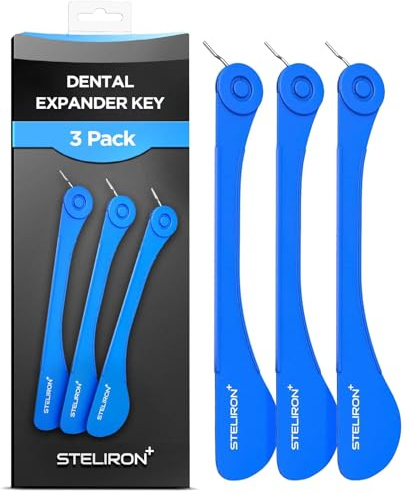 Galvanox Dental Orthodontic Expansion Swivel Key Tool for Palatal Expanders (3 Pack)