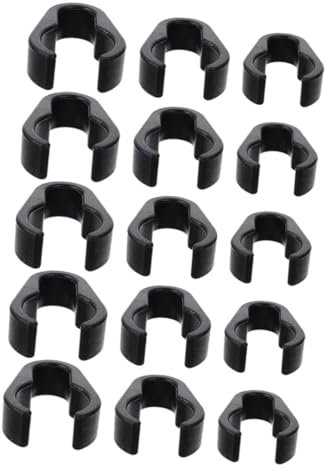 COSMEVIVI 15pcs Mic Stand Cable Holder Mic Pole Clamp Cable Organizer for Studio Accessories