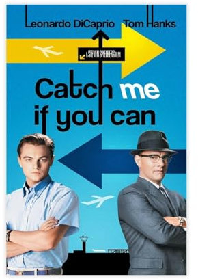 HACERR Filmposter Catch Me If You Can, Leinwand, Poster, Schlafzimmer, Dekoration, Landschaft, Büro, Raumdekoration, Geschenk, 20 x 30 cm