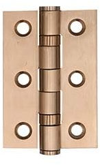 Euroart Stainless Steel Door Hinge in Tuscan Rose Gold Finiah & Dimensions 76mm x 50mm x 2mm | Perfect for Internal and External Doors