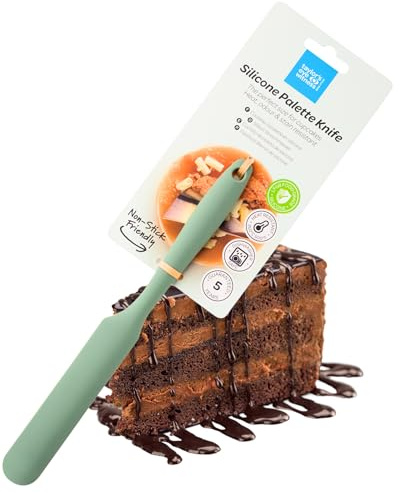 Taylors Eye Witness Mini Silicone Sage Palette Knife - Dishwasher Safe. Flexible, Perfect to Ice Cupcakes, Buns, Pastries. Odour, Stain, Heat Resistant (260°C/500°F) 5 Year Guarantee