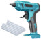 Akku-Klebepistole Kompatibel mit Makita 18V Akkus BL1840 BL1850b, 18V Akku-Heißschmelzpistole mit 10x 11mm-Klebestiften, ideal für Reparaturen, Basteln, Heimwerken (ohne Batterie)