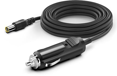 KFD 12V/24V DC Car Charger Power Supply Cigarette Lighter to DC DC7909 Male Connector Adapter Cable for Jackery Solar Generator 500 240 100 300, BLUETTI AC180 EB3A, Anker 521 Portable Power Stations