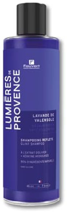 Fauvert Professionnel Shampooing Violet Repigmentant Dejaunisseur Lavande de Valensole - Neutralise les Reflets Jaunes - Cheveux Blonds, Blancs ou Gris - Sans Sulfates et Parabens - Fabriqué en France