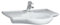 DSTOCK60 - Lavabo 80 x 55 cm, sans trop-plein, Blanc Compatible Libertyline 8114780000001-4014804140332