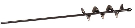 Aqbau® Punta per avvitatore a batteria, 450 mm, trapano a terra, trapano da giardino, trapano per pianta, trapano per palo, trapano a terra per trapano, strumento di scavo per piantare (diametro 50 mm