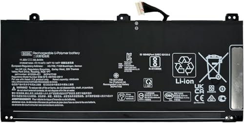 11.55V 58.84Wh SI03XL SI03058XL HSTNN-OB1V M12585-05 M12585-005 Laptop Battery Compatible for HP Chromebook x360 14C 14C-CA 14C-CC 14B / Pro C640 Chromebook/EliteBook c645 14 G2 Series
