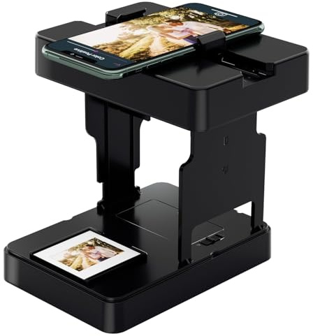 Mobile Film Scanner 35mm, Slide & Negative Scanner Slide Viewer Converts 35mm Slides & Negatives to Digital Photos (2AA Batteries Included) Black