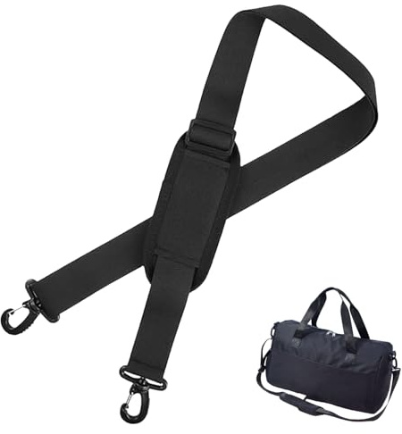 HONGLINSONG Bag Strap, Adjustable Bag Shoulder Strap with Soft Pad and Dual Clasps, 63 Inches Replacement Straps for Laptop Camera Handbag Luggage Travel Sports Fitness Crossbody Bags Briefcase