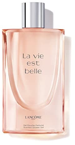 Lancôme La Vie est Belle Duschgel, erfrischende Duschcreme mit Iris, Jasmin und Patchouli, feuchtigkeitsspendende Körperpflege für Damen, 200ml