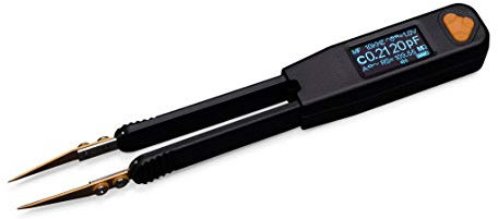 LCR Research Pro1 Plus - Misuratore LCR da 100 KHz con precisione 0,1% / tester LED, misuratore ESR / pinzette Smart SMD