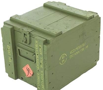 A.Blöchl Originale gebrauchte Holzkiste der Dänischen Armee Werkzeugkiste