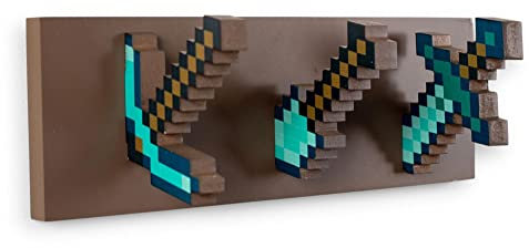 Minecraft RBF-16796-C Porte-manteau mural en diamant Marron Taille unique