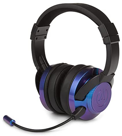 Power A - Auriculares Fusion azul metalizado Nebula con micrófono desmontable para cualquier dispositivo movil con entrada jack de 3.5 mm (Nintendo Switch)