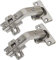 Stolmet 135° Cabinet Hinges, Bi Fold Kitchen Folding Combination Cupboard Door Hinge (Pack of 2), Stainless Steel Finish, Hole Style