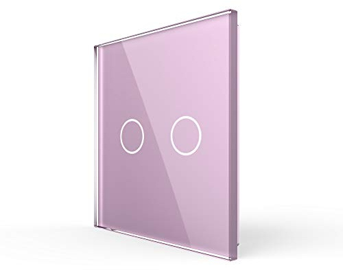 LIVOLO Nur Glasblende 1 Fach VL-C7-C2-17 Pink Bunt Lichtschalter Glasrahmen Glas Blende