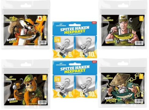 Raubfisch Store - Lieblingsköder - 7 cm Sonderfarben-Set - 1