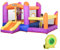 Outsunny Kids Bouncy Castle House Inflatable Trampoline Slide Water Pool Age 3+ 3 in 1 with Blower for Kids -8 Multi-color 2.8 x 2.5 x 1.7m