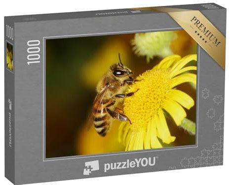 puzzleYOU: Puzzle 1000 Teile „Honigbiene, Biene“ – aus der Puzzle-Kollektion Bienen
