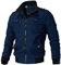 BREEWO Casual Jacke Herren Einfarbig Stehkragen Übergangsjacke Herren Frühling Mehrere Taschen Zip Jacke Herren Trend Draussen Bergsteigen Langarm Jacke Herren C-Blue1 5XL
