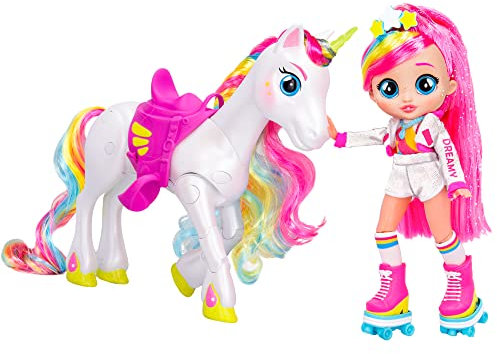 BFF by Tränenbabys Dreamy & Rym Deluxe-Set, enthält die Exklusive bewegliche Puppe Dreamy und Sein Einhorn Rym - Optimales Geschenk für Jungen und Mädchen ab 5 Jahren