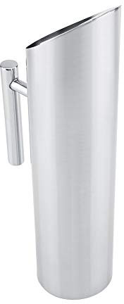 Pichet Eau,Carafe Eau Inox,Pichet En Acier Inless 2L,Carafe À Eau Pour Réfrigérateur,Carafe À Eau En Acier Inoxydable Genware 50 Oz,Carafe À Eau En Acier Inoxydable Wasserkrug Avec Pare-Gla